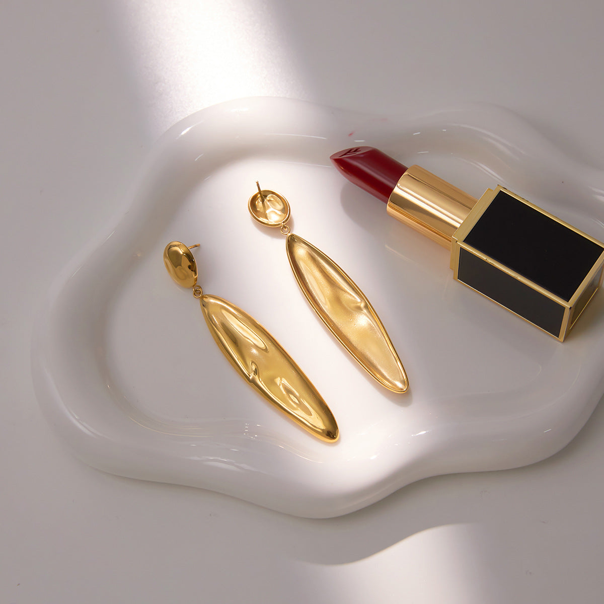 Molten Drop Statement Earrings