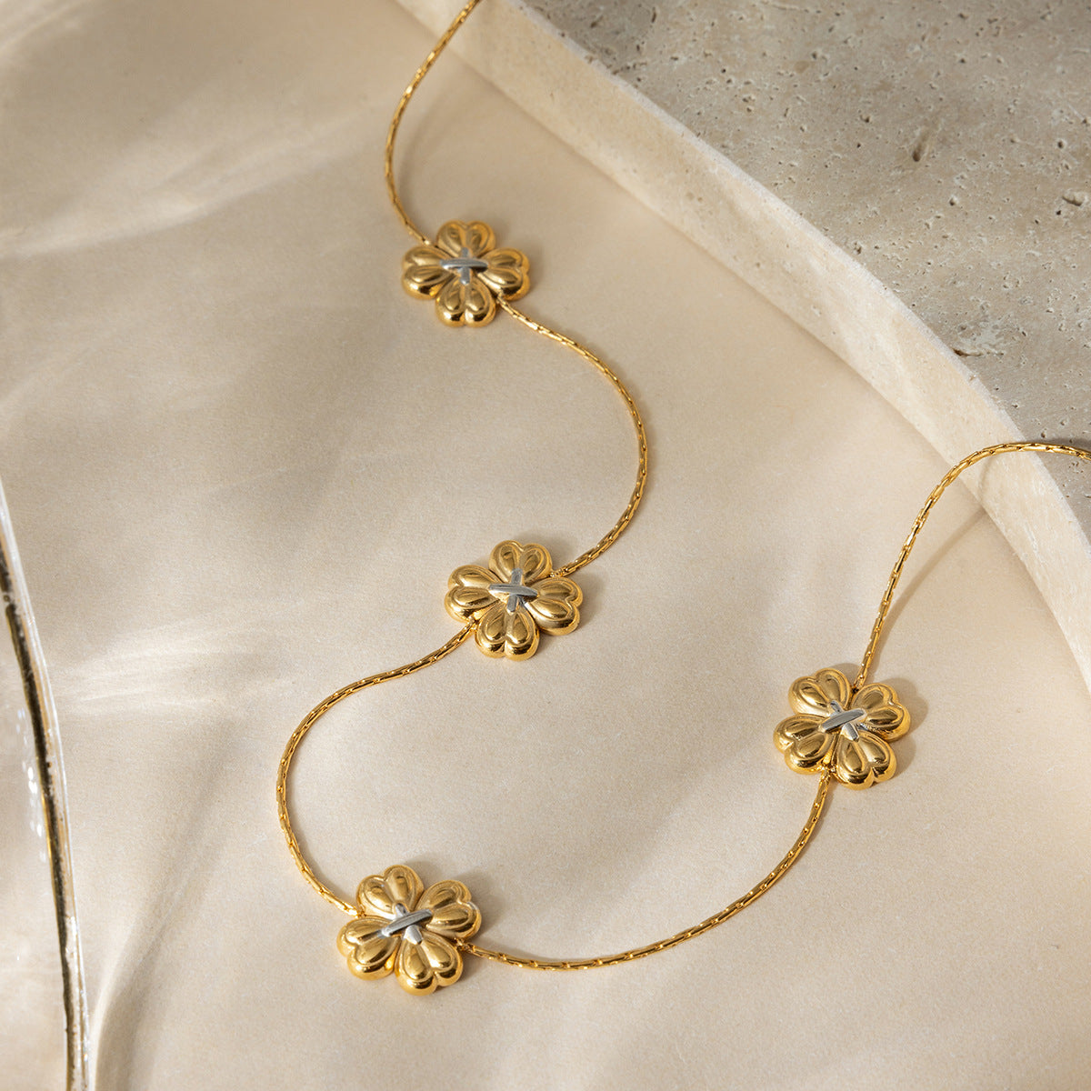 Lucky Clover Charm Necklace
