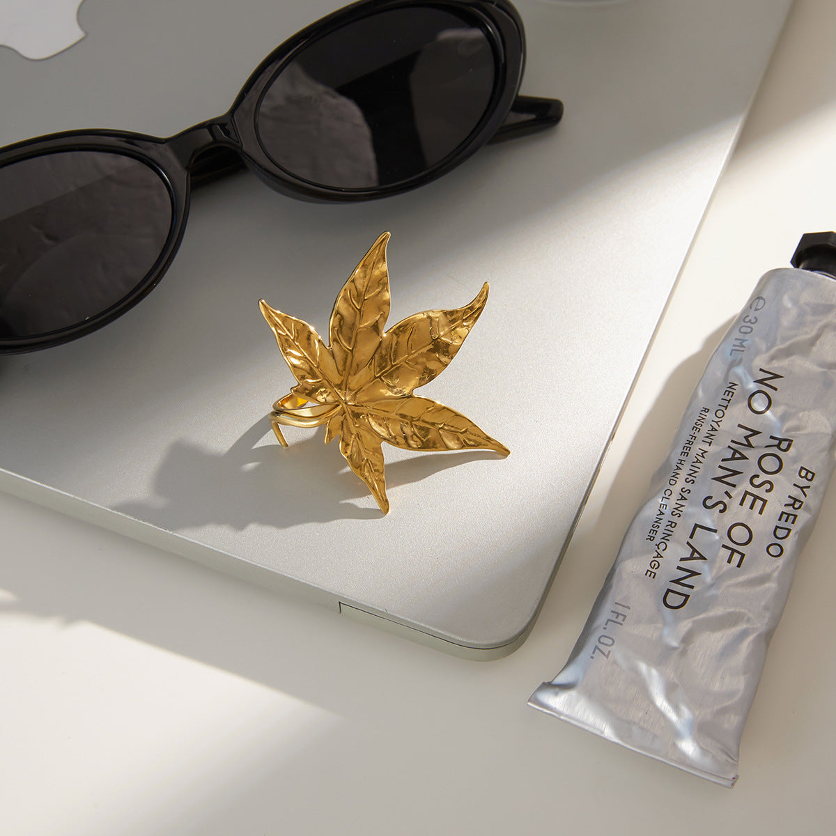 Golden Maple Statement Ring