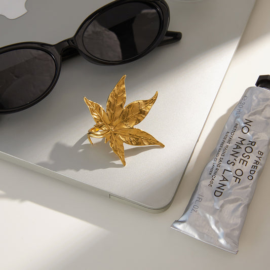Golden Maple Statement Ring