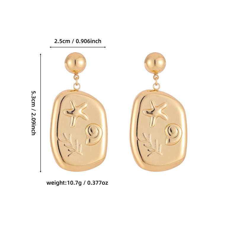 Seashell Drop Earrings
