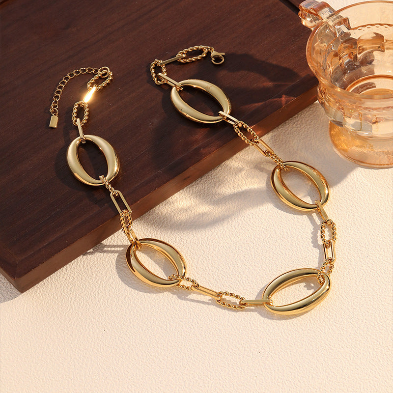 Oval Chain Jewelry Set