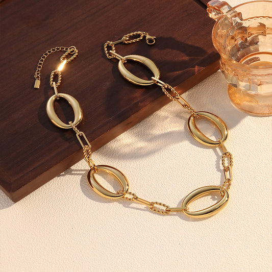 Oval Chain Jewelry Set