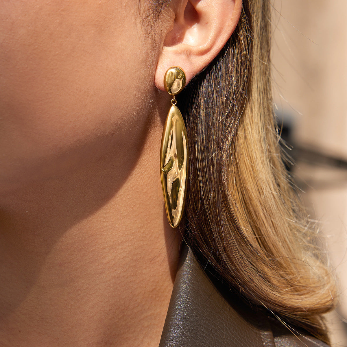 Molten Drop Statement Earrings