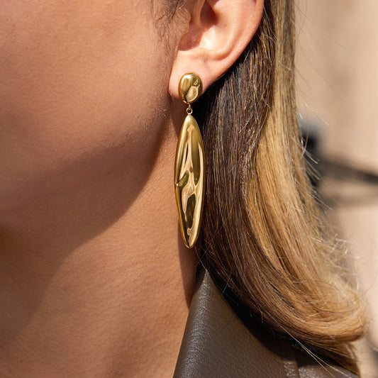 Molten Drop Statement Earrings
