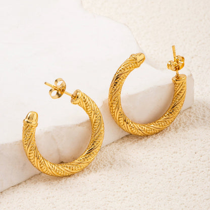 Minimal Gold Stud Earrings Stainless Steel Geometric Set