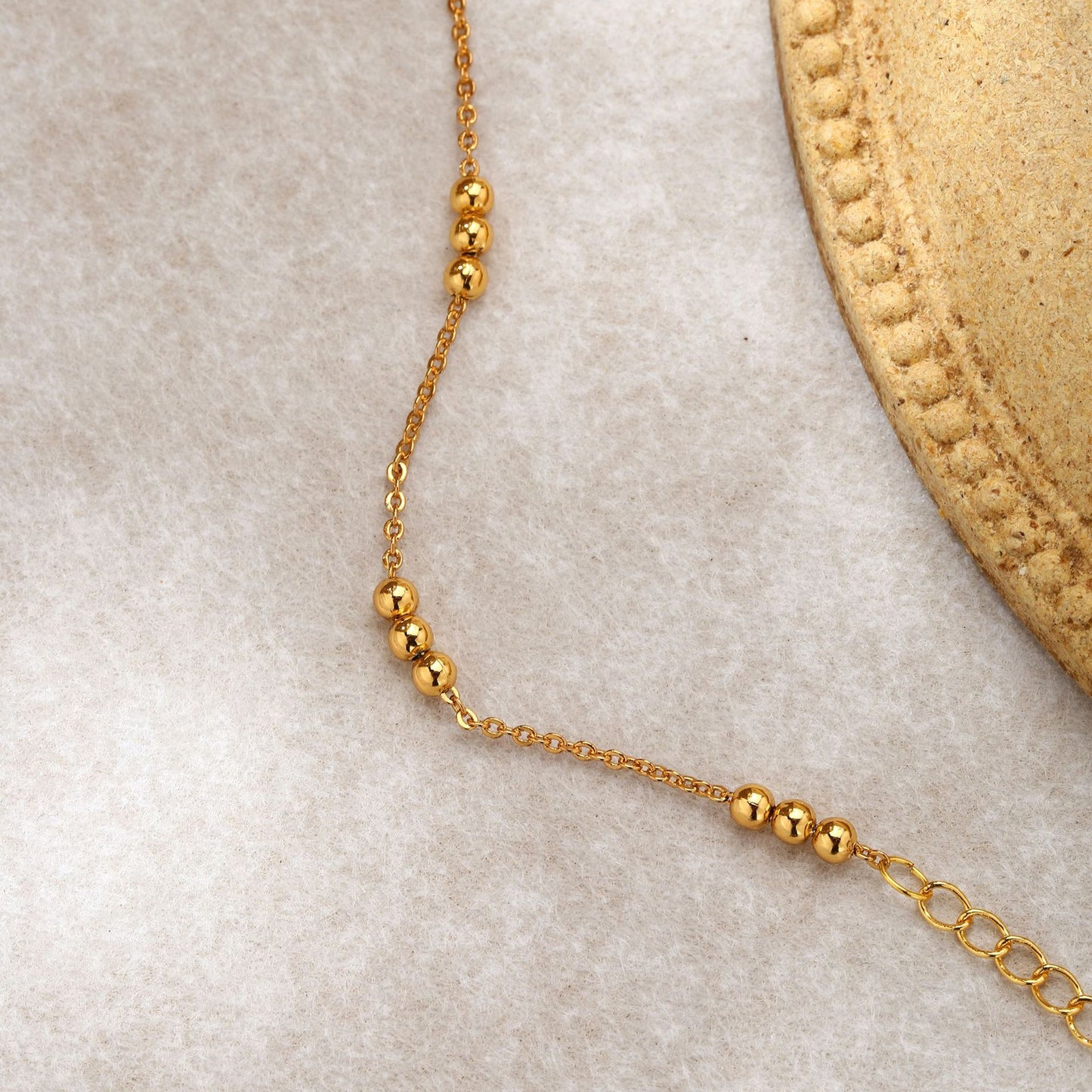Minimal Cuban Chain Bracelet Gold Plated Stainless Steel