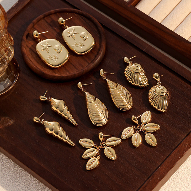 Seashell Drop Earrings