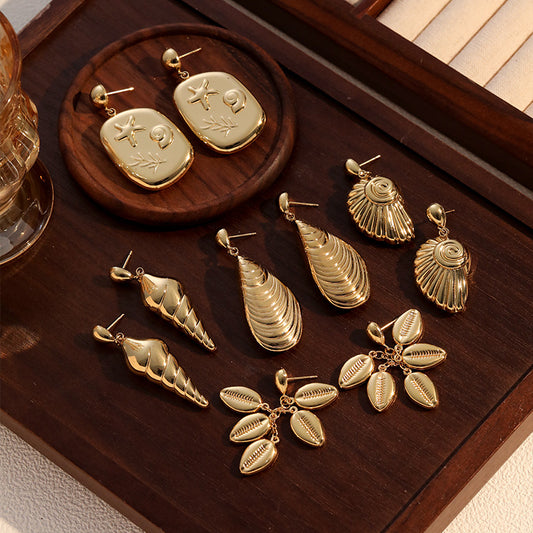 Seashell Drop Earrings