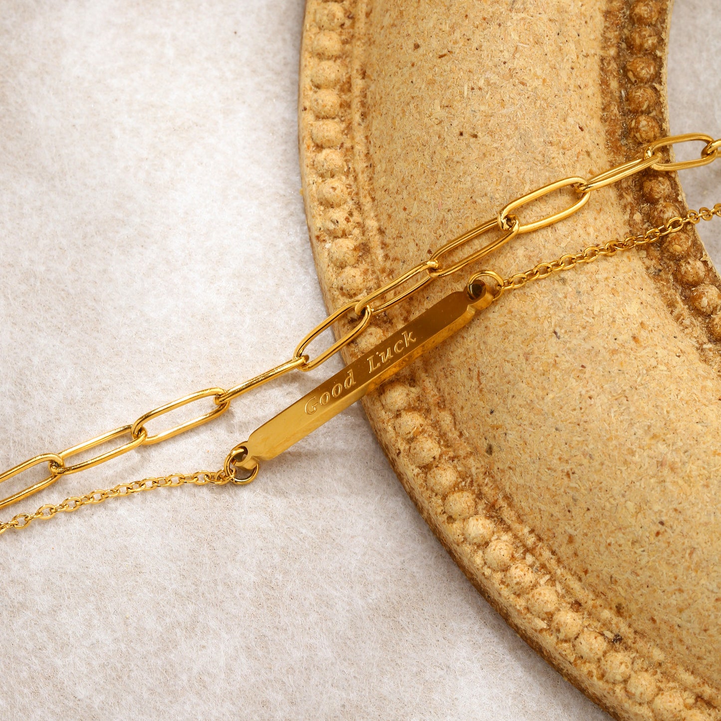 Minimal Cuban Chain Bracelet Gold Plated Stainless Steel